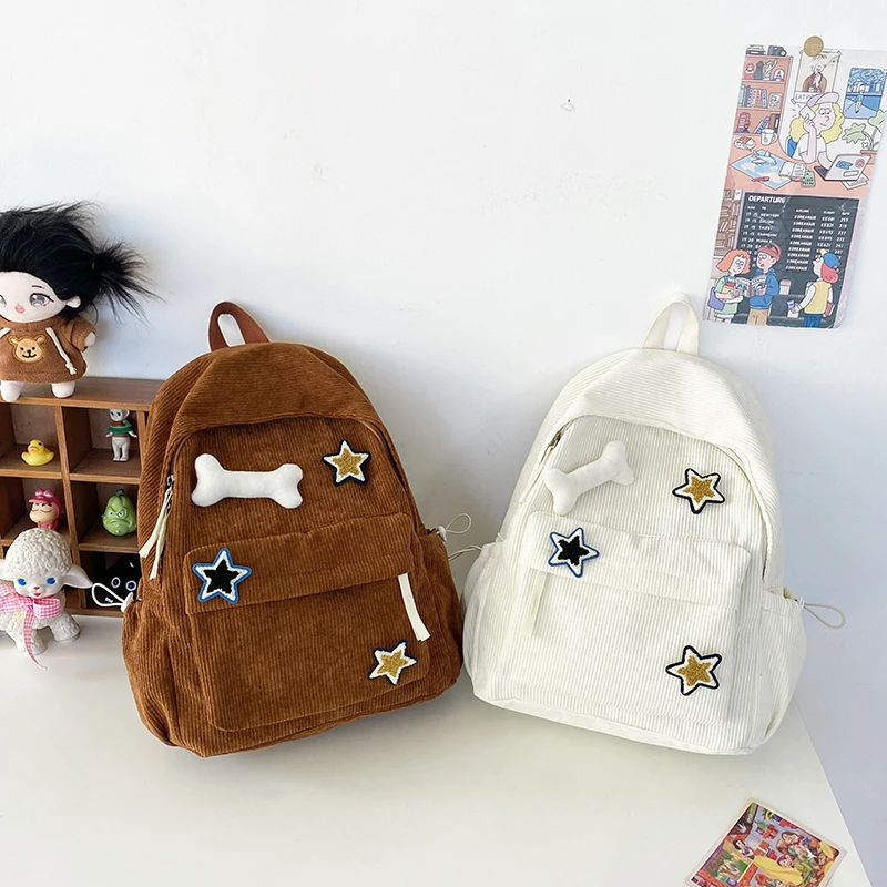 Backpacks For Students Canvas Black School Bags for Girls Shoulder Travel Bag Fashion Kawaii Small Backpack for Women Cheap