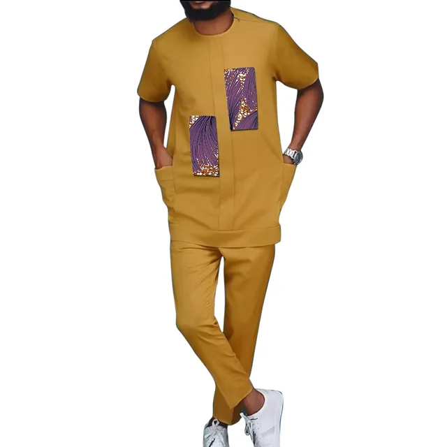 Chinedu Short Sleeve Dashiki Outfit - Image 4
