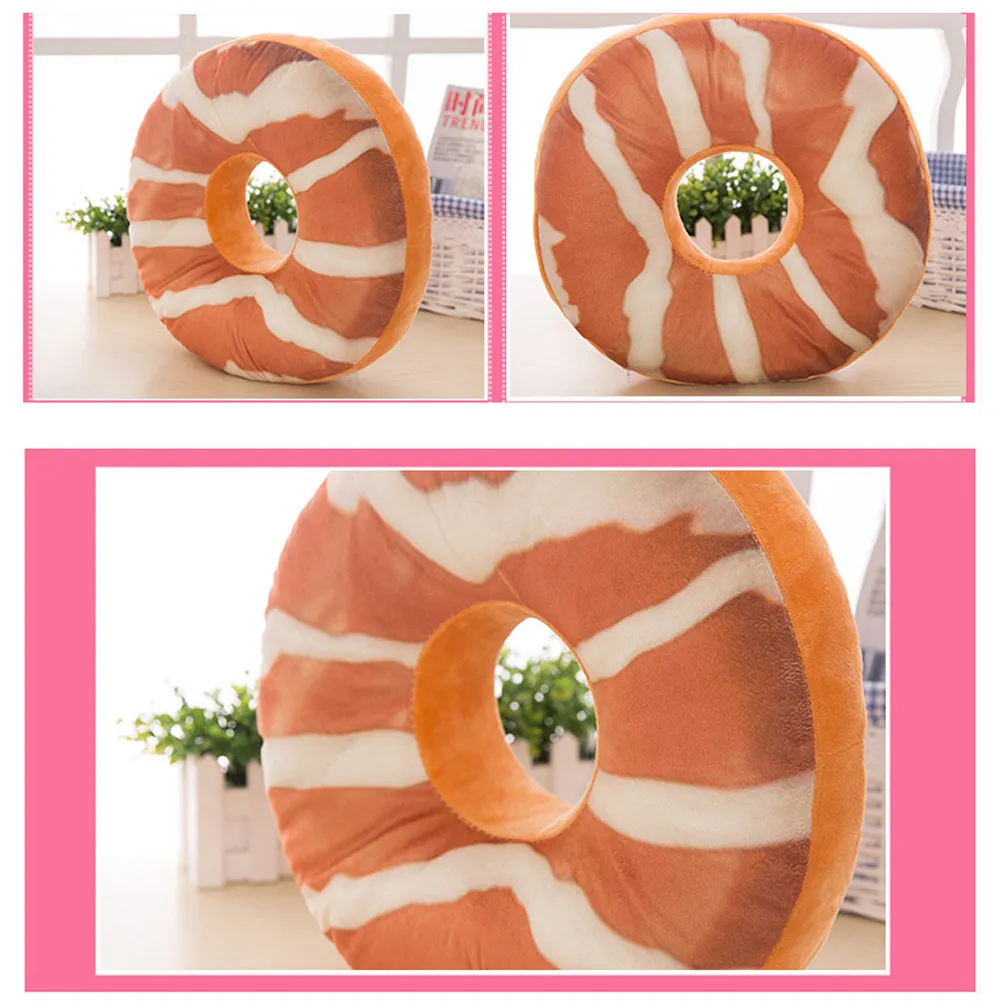 도넛 베개 40cm 초콜릿 3D 소프트 쿠션 가정 사무실 자동차 시트 등받이 지지대 장 쿠션 도넛 모양