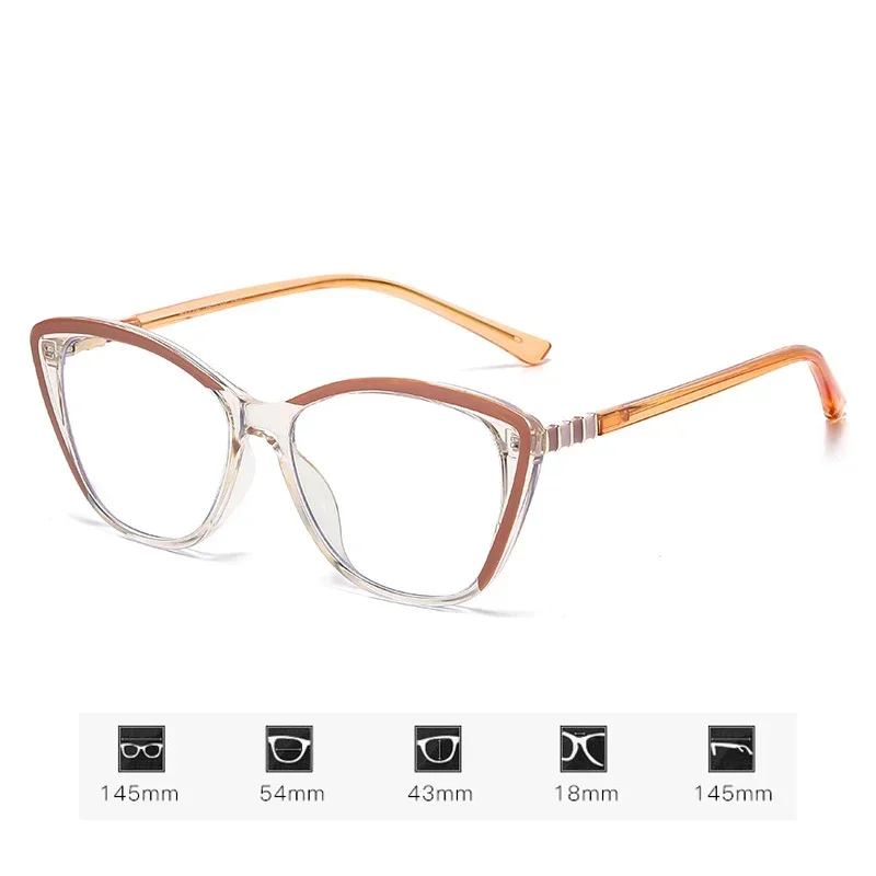 Men Women Luxury Photochromic Cat Eye Sunglasses Ultra Light Color Changing Myopia Eyewear Fashion Near Sight Goggle 0 ~ -4.0 6