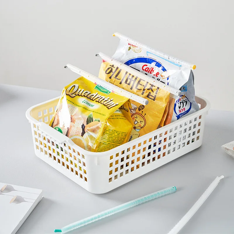 

Food Bag Sealing clamp Kitchen Tea Milk Powder Snack Bags Sealer Rod Moisture-proof Preservation Clip Food Storage Gripstik