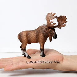 Wildlife Adventure Playset with Realistic Animal and Indigenous Figures (Moose)