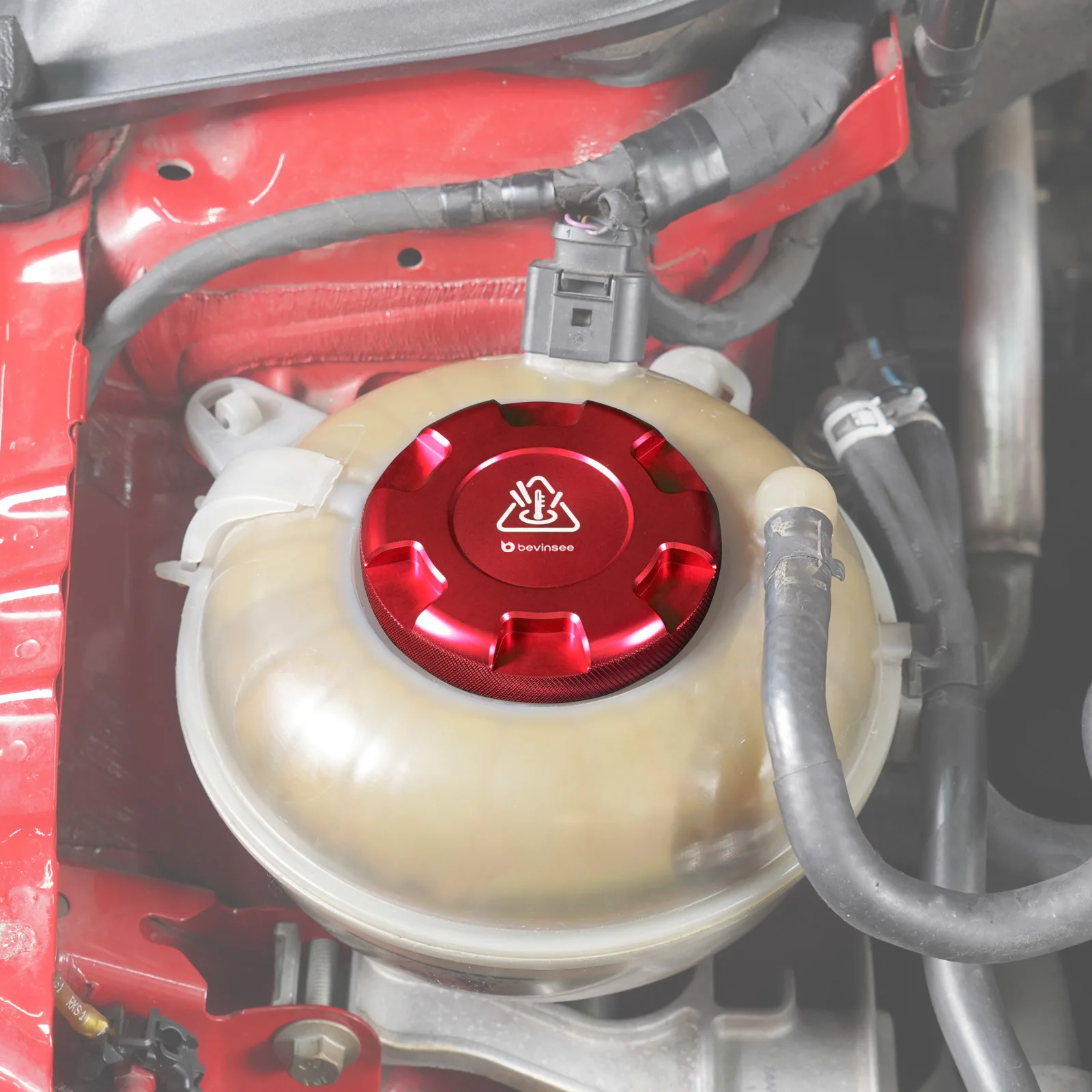 (EU-Lager) BEVINSEE Kühlmittelbehälterdeckel für Audi A3 S3 RS3 8V/8Y TT 8S Q3 Q2 für VW Golf 7/7.5/8 GTI/R für VW Passat B8 – Detail 9