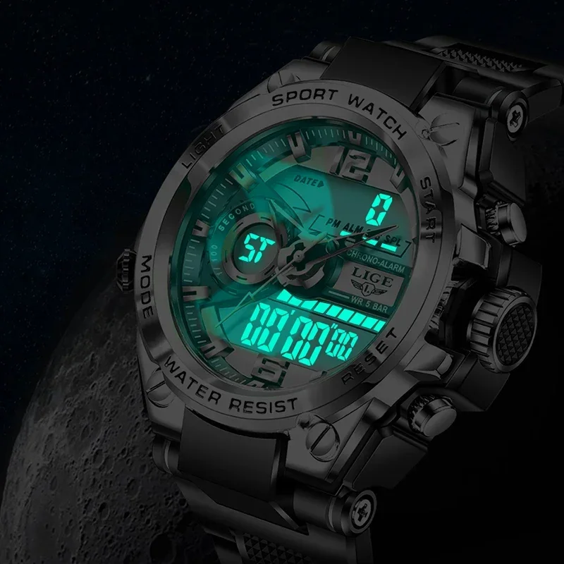 smvp Men Military Watch 50m Waterproof Wristwatch LED Quartz Clock Sport  Male Big es  Relogios Masculino