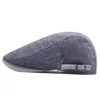 Men Newsboy Caps Spring And Autumn Berets Hats Cotton Polyester 57-62cm Big Head Circumference Striped Brim Casual Style BT0102 3