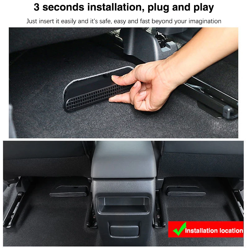 For KIA Sportage NQ5 Accessories 5 2022 2023 2024 2X Car Air Outlet Cover  Vent Dust Conditioner Exhaust Under Seat Non-Clogging - AliExpress