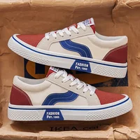 Men's Spring New Breathable Versatile Skate Shoes Soft Bottom Sports Casual Trendy Canvas Shoes Flat Bottom Rubber Sole