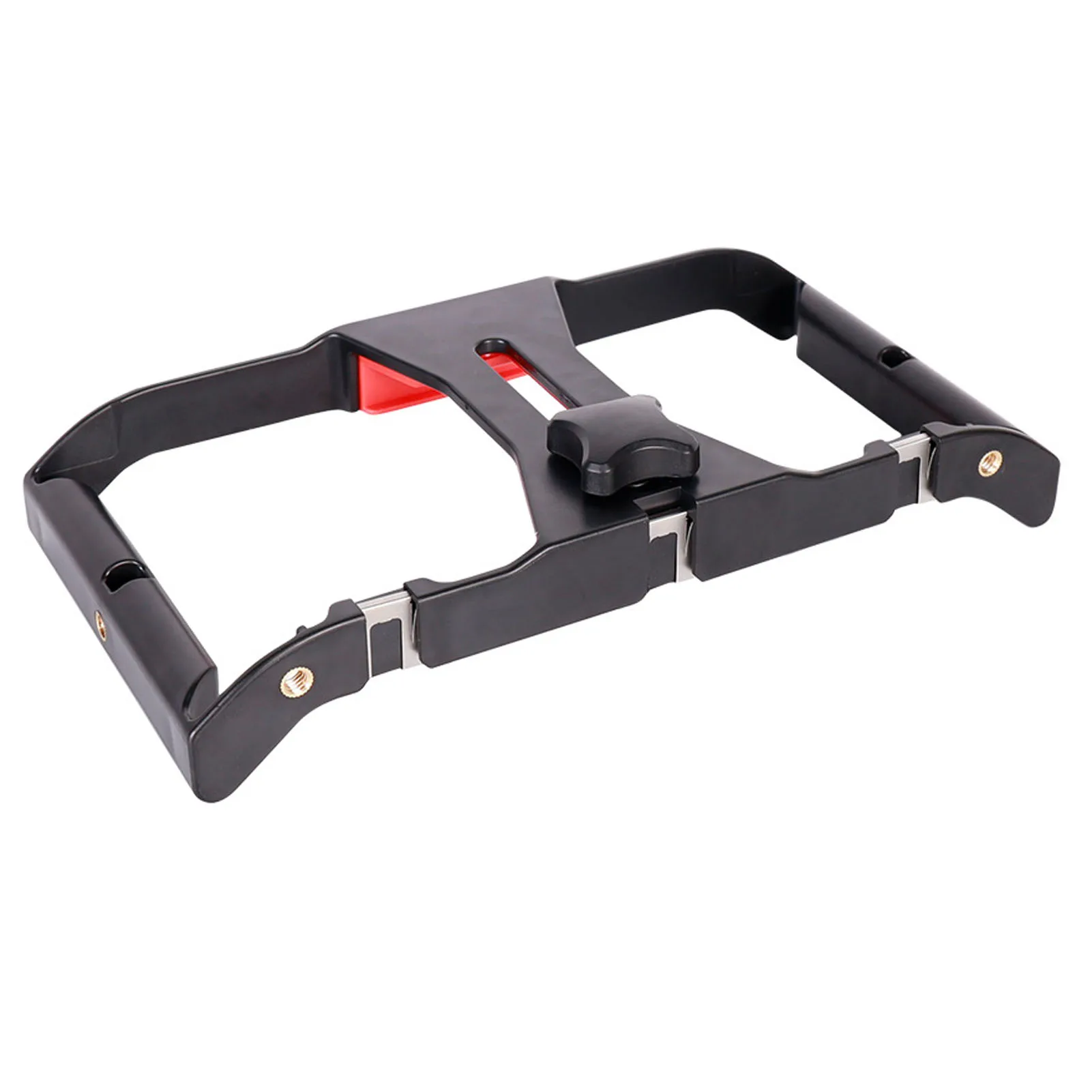 Phone Cage Dual Handle Smartphone Video Rig Portable Handheld Filmmaking Case with Cold Shoe Mount for Live Streaming Vlog