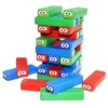 Timber Tower Block Stacking Game, Colored Cartoon Plastic Building Blocks Board, Educational Toy Game, Brick Tower Stacking Game 5