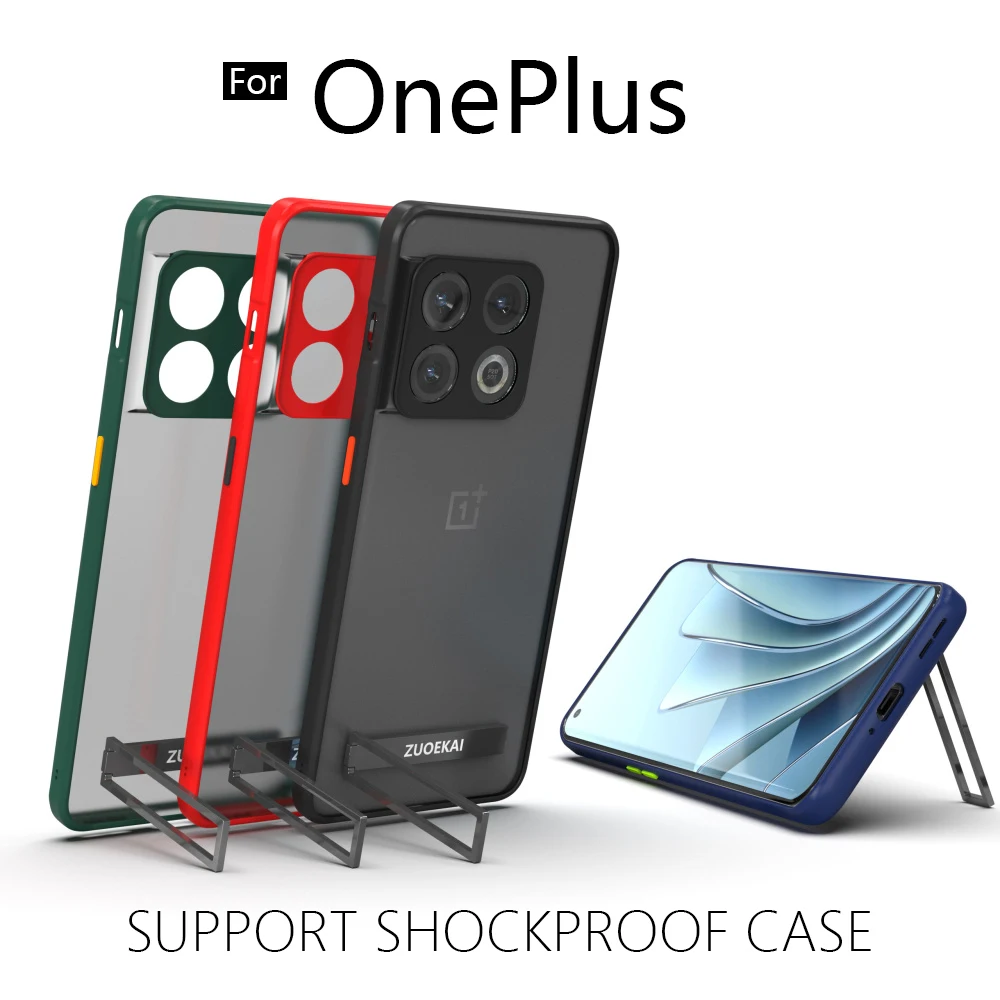 

Shockproof Armor Case with Bracket For Oneplus 11 11R 10PRO 10R 10T ACE PRO 9RT 9 8 support Cover stand Back Protective Housing