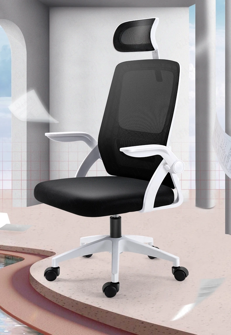 Description Picture 2 of itemOffice chair with wheels Chair gamer Staff backrest ergonomic chair Lifting rotating Chair with High Headrest office furniture