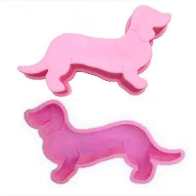 Adorable Dachshund Shaped Silicone Cake Mold for Baking Desserts Bread and Pastries FlexibleOven-Safe Non-Toxic Kitchen Tool