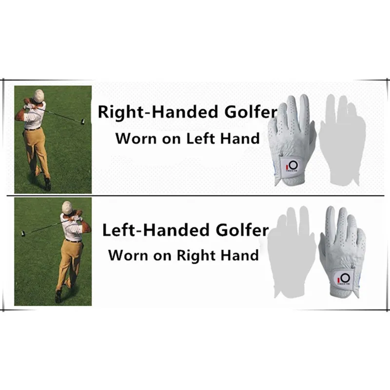 Durable All Weather Men's Golf Gloves with Ball Marker Left Hand Lh for Right-Handed Golfer Grip Fit S M ML L XL Drop Shipping