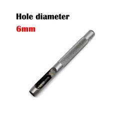 Precision Steel Hollow Punch Tool Set for Leather Craft and Accessories (Hole diameter 6mm)