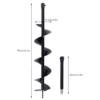 Rust-proof Auger Bit 6In for Post Holes Replacement Earth Digger Planting Drill 5