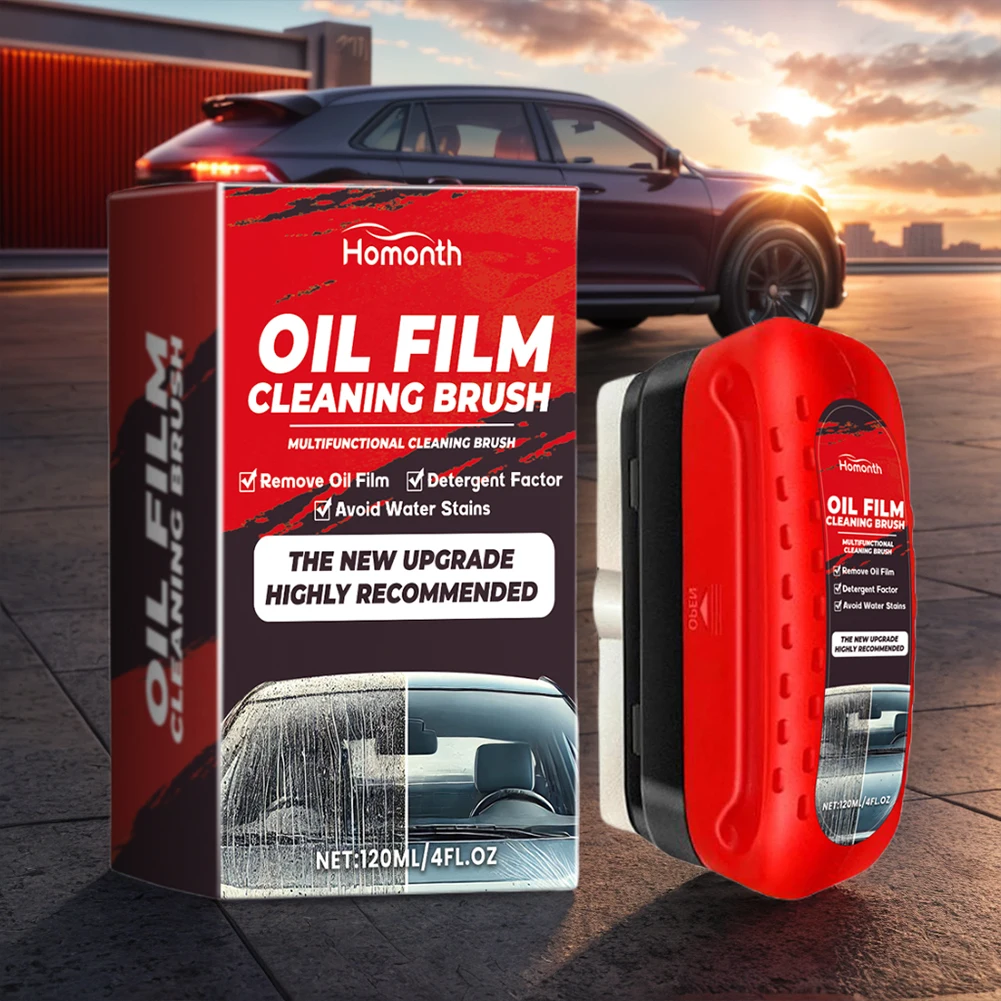 Powerful Car Windshield Cleaner Removes Dirt Car Window Glass Cleaner Auto Glass Sponge Cleaning Brush Oil Film Wipe