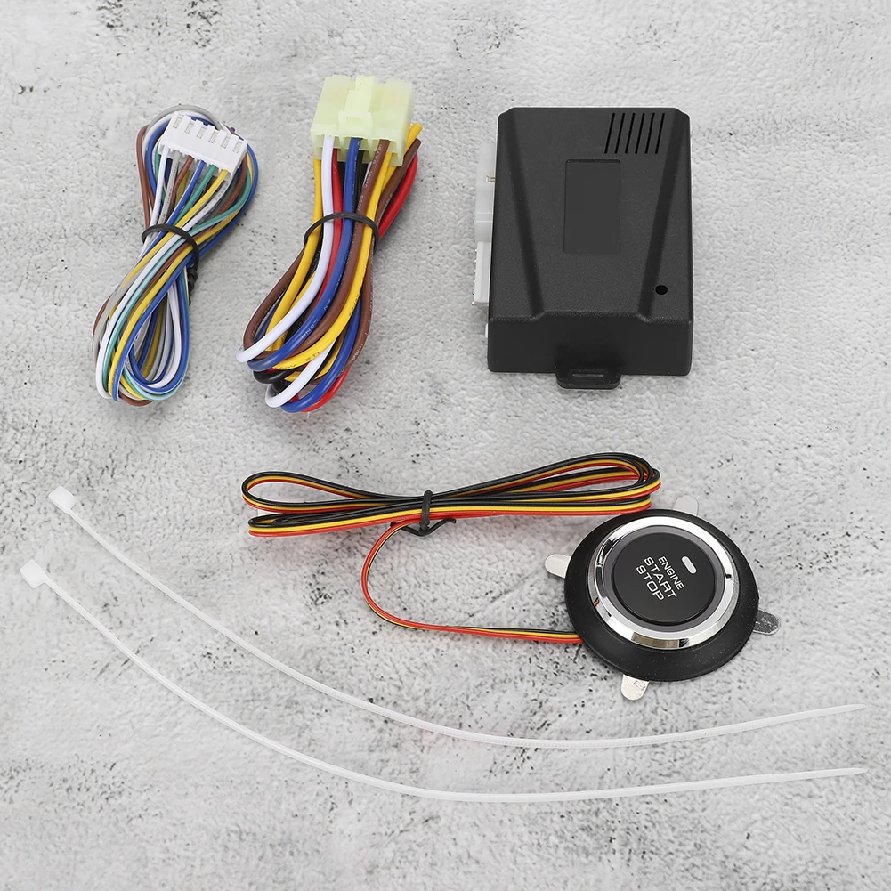Engine Start Switch Button Engine Stop Start Switch 24V Car Alarm Security System for Alarm Car Stop