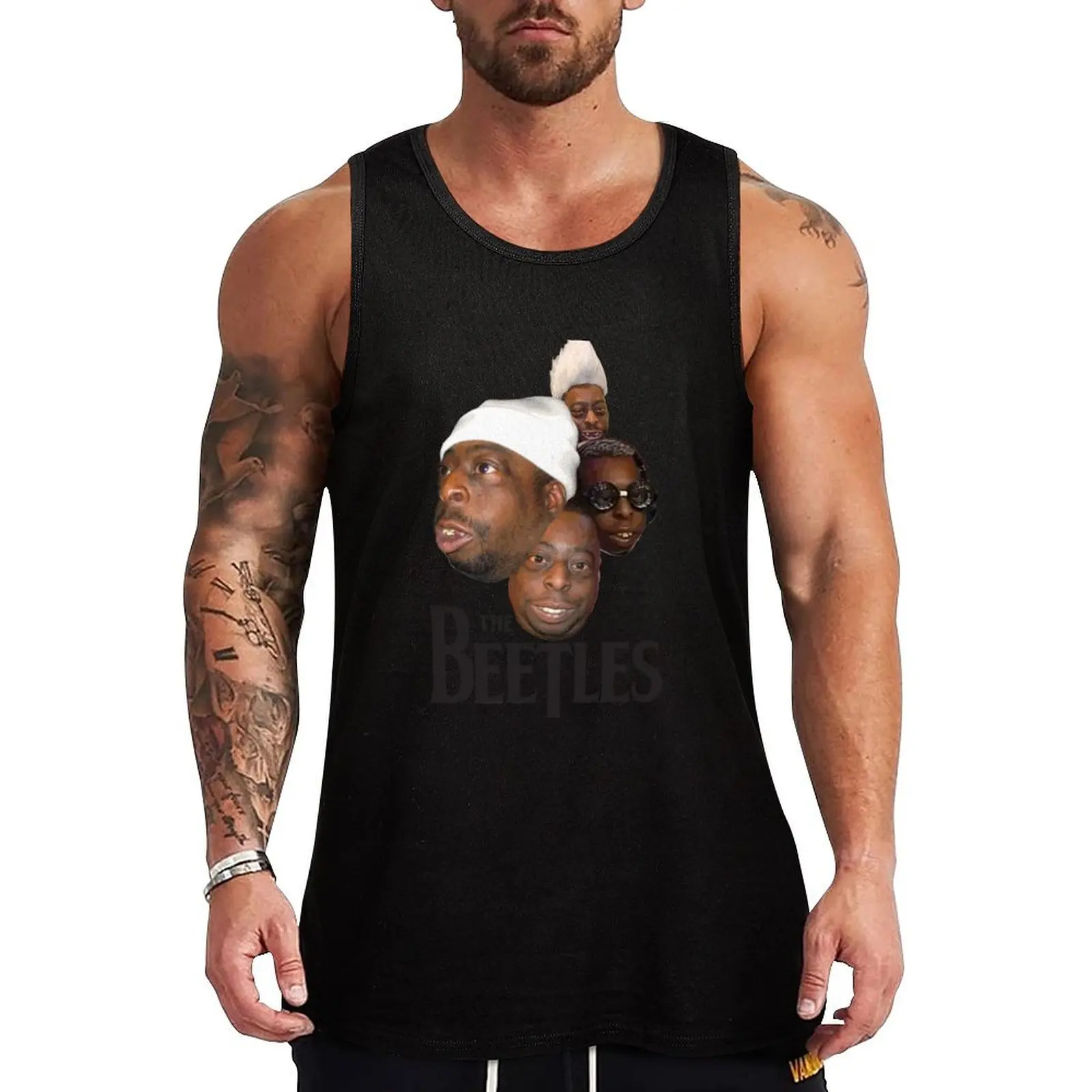 

the beetles Tank Top Vest male summer Men's t-shirt Sleeveless top