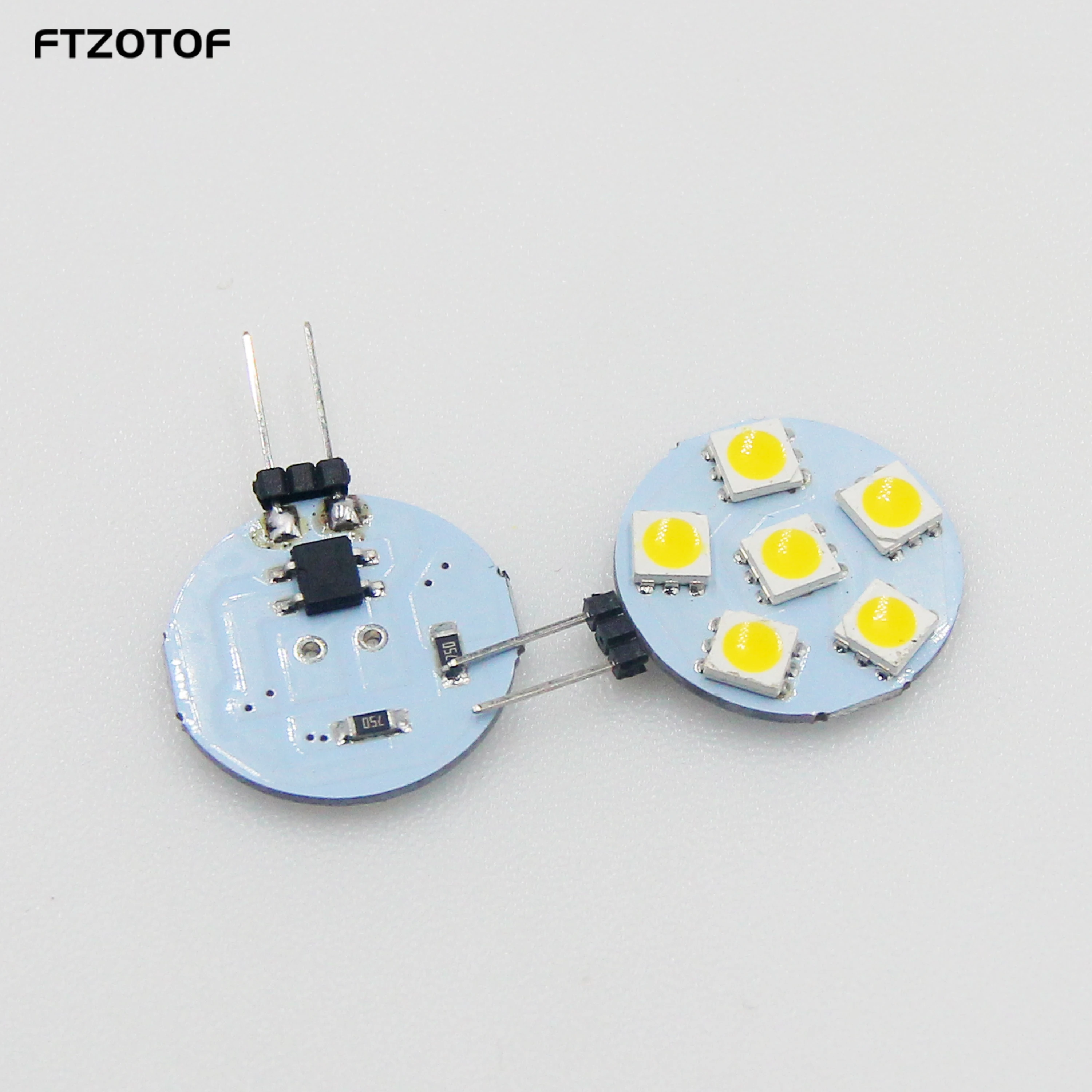 blanc cassé 5W ODETOJOY Ampoule LED G4 halogène MR11 Base Cérémique Adaptateur de douille miniature Bi-broche pour G4 avec câble de 10 cm 24V 