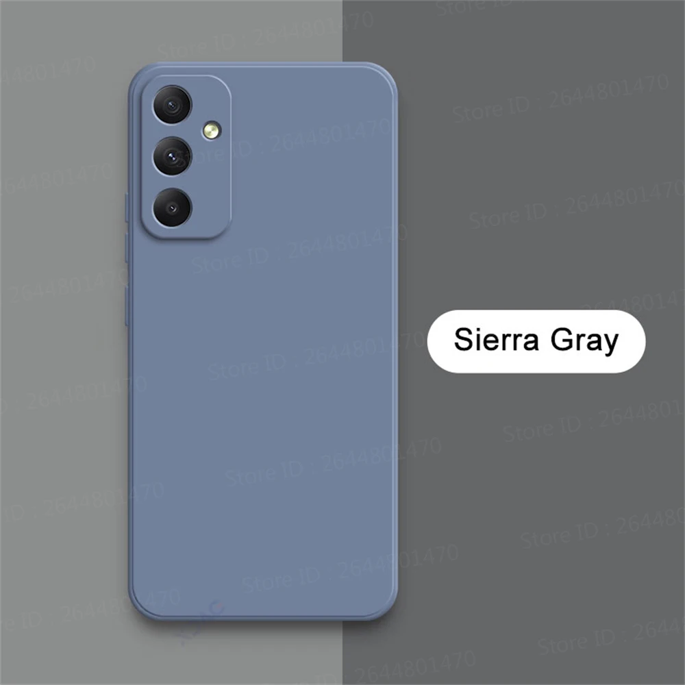 Square Liquid Silicone Shockproof Phone Case - Protective Soft Back Cover