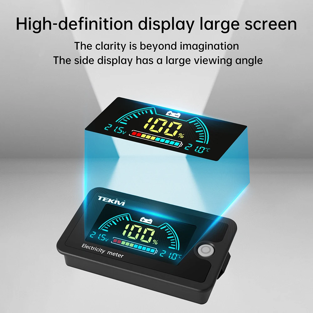 DC 8-100V 6840D LCD 전압계 범용 배터리 용량 표시기 삼원계 리튬 철 납산 배터리 실시간 전압 전력