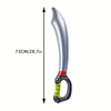 Funny Inflatable Pirate Swords, Halloween Birthday Toy Sword, Inflated Simulation Knife for Swimming Pool, Cosplay Stage Prop 5