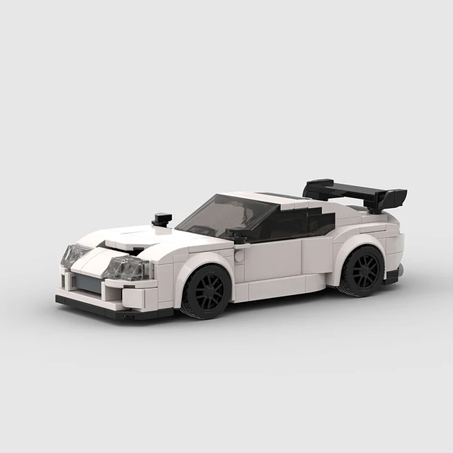 Supra MK4 City MOC Car Racing Model Building Block Technical Speed Champions Super Race F1 Vehicle brick toy Christmas Gift 6