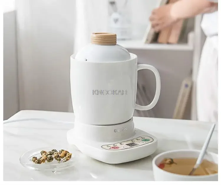 220V 120w 0.6L Bone ceramic slow cooker Health pot  stew cup automatic appointment insulation 140x115x190mm 2