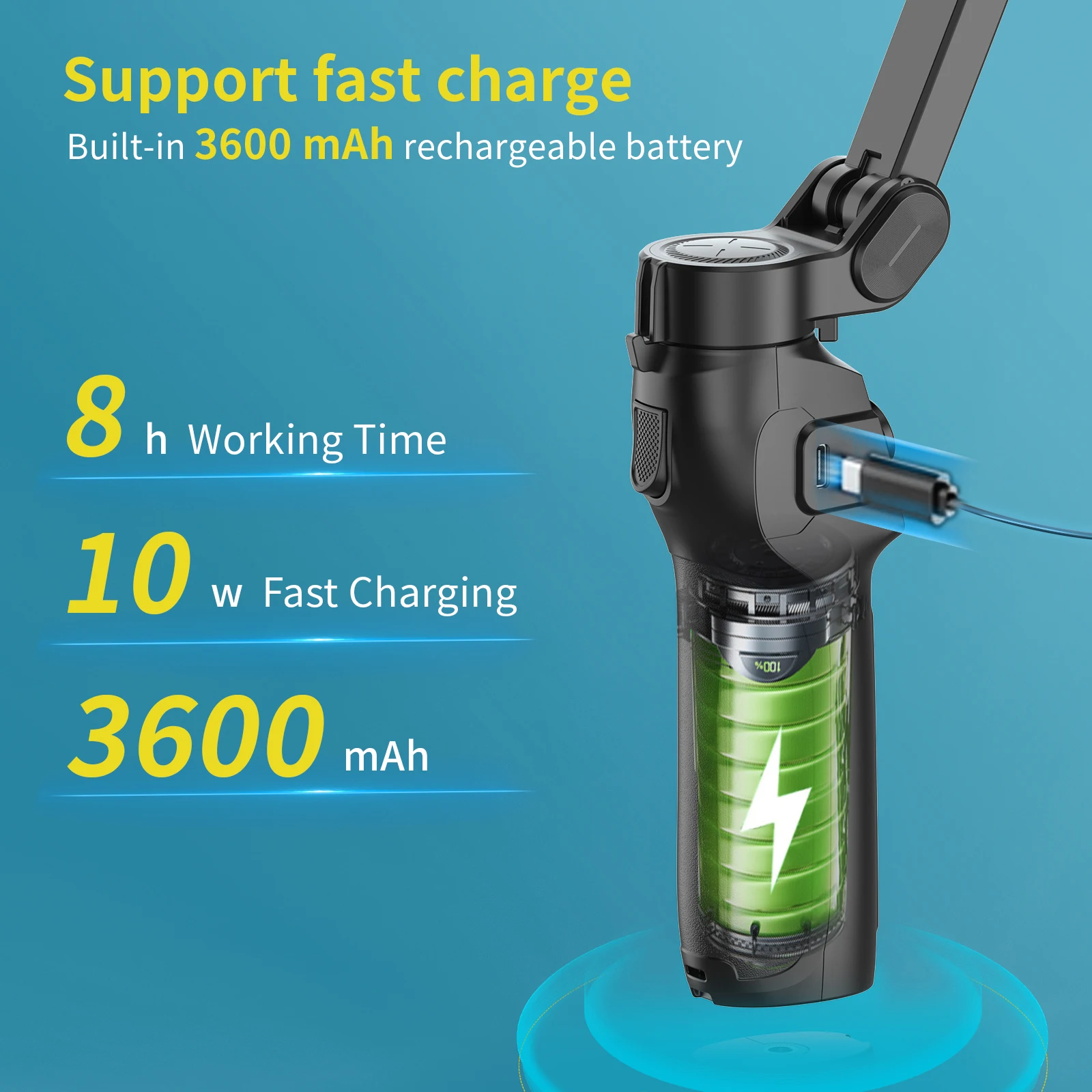 Isteady V3 Zhi Yun Smooth Q3 Estabilizador De Cardán De Mano De 3 Ejes Para  Smartphone, Cardán Plegable Con Hohem Isteady V3