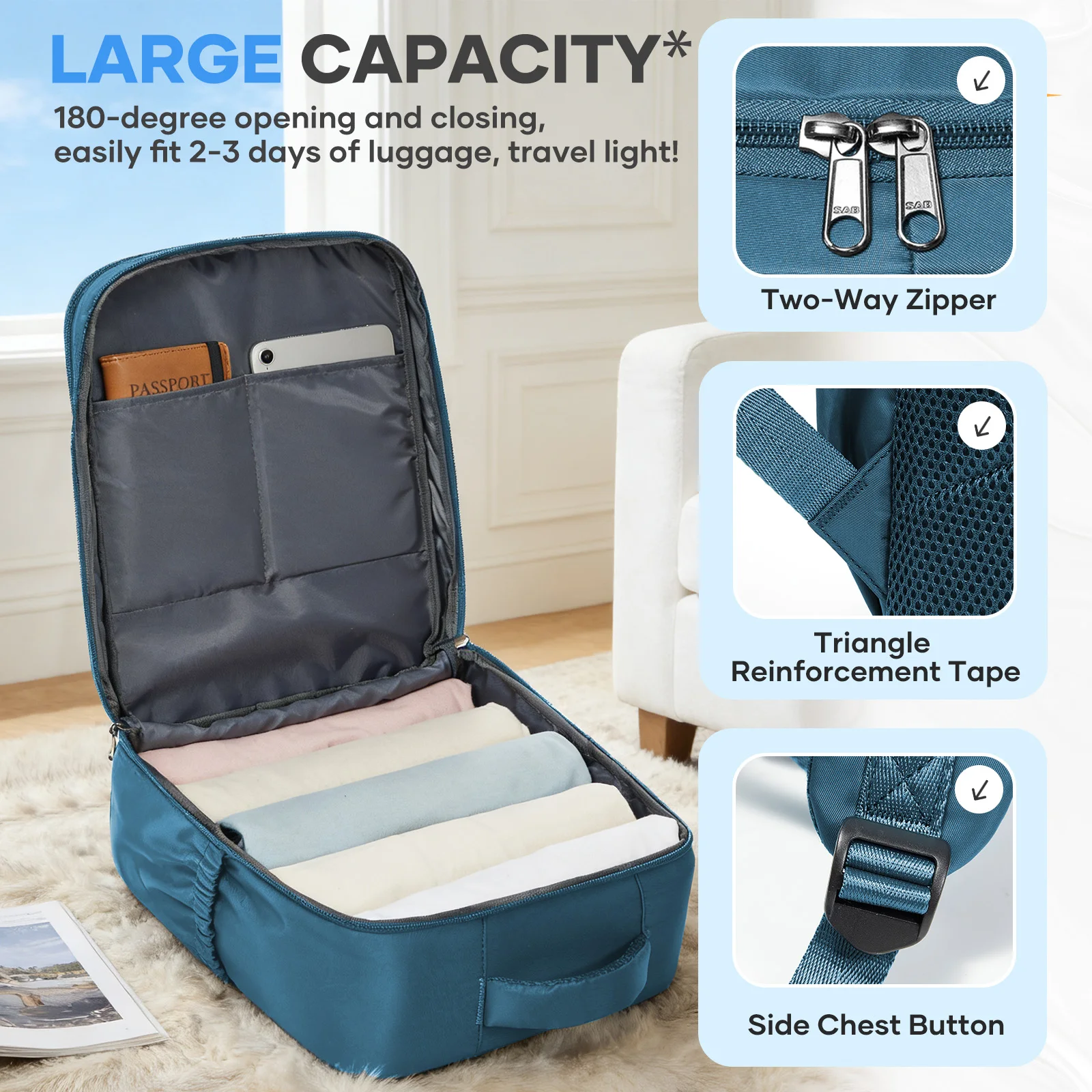 Wizzair Ryanair 40x30x20 Cabin Bag Hand Luggage Backpack Men Women 15.6 inch Laptop Bags, Clothing Storage Bag, School Backpack