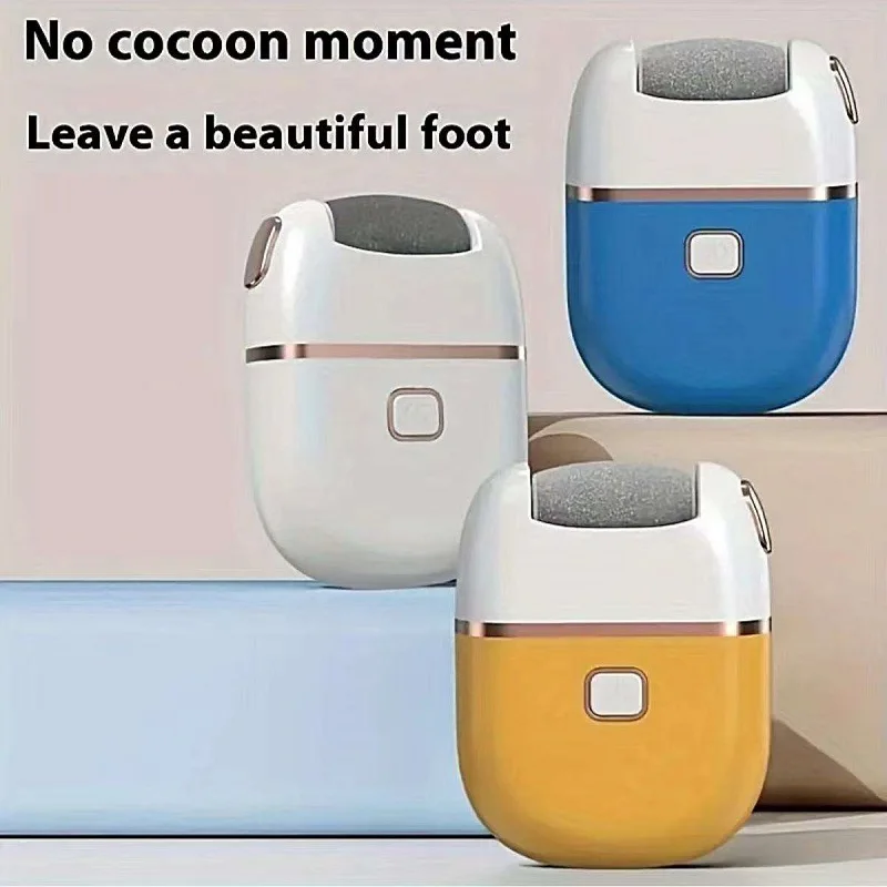 Lixa elétrica portátil, removedor de calos, ferramenta de pedicure recarregável, removedor de pele morta e esmeril para cuidados com os pés._voghion.com