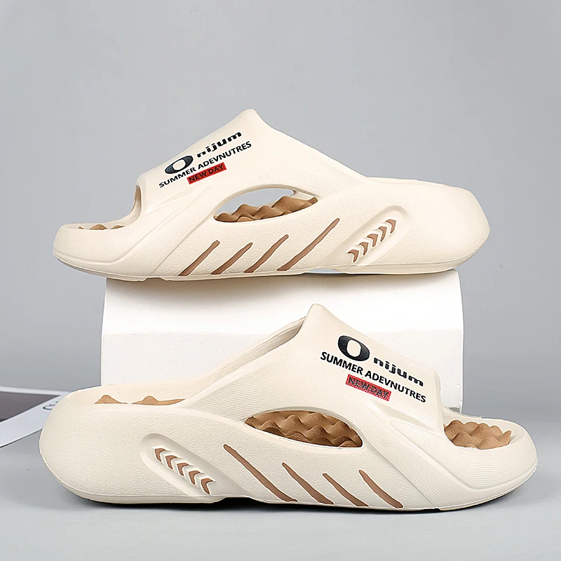 Soft Slippers Men Massage Indoor Outdoor Comfortable Sole