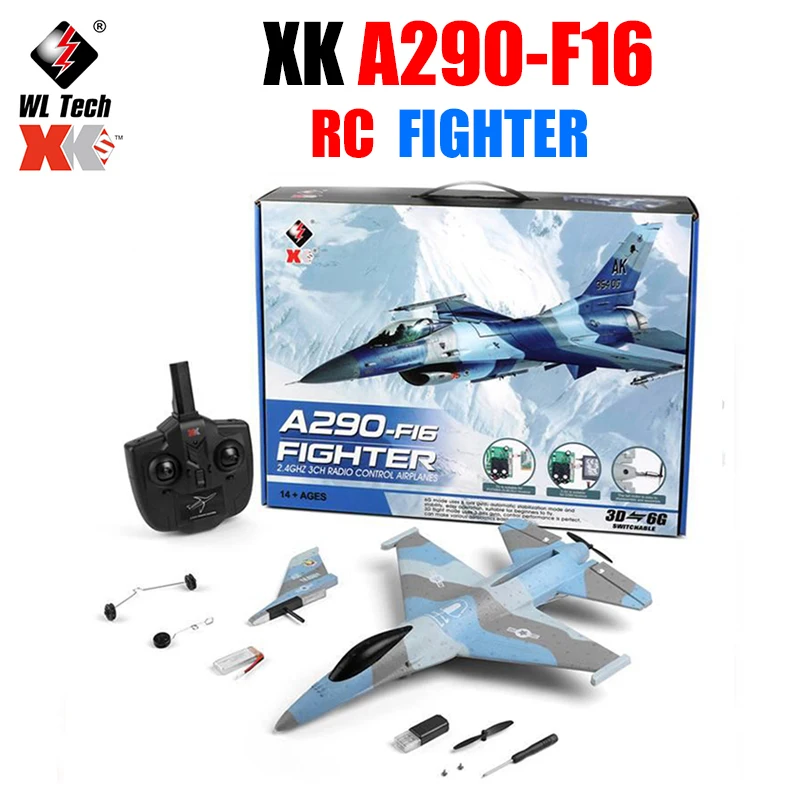 

Wltoys XK A290 RC Airplane Remote Radio Control Model Aircraft 3CH 452mm 3D/6G System Plane Epp Drone Wingspan Toys for Children