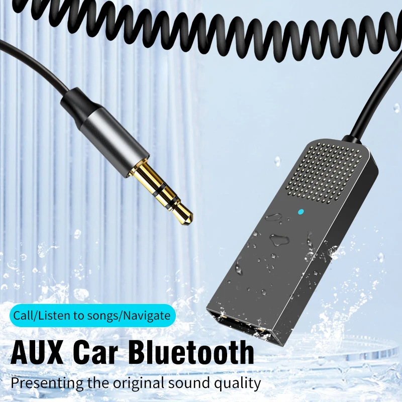 Car Bluetooth Adapter USB Dongle Bluetooth 5.2 Receiver Transmitter USB To 3.5mm Jack Music Audio Receiver for Aux Car Speaker