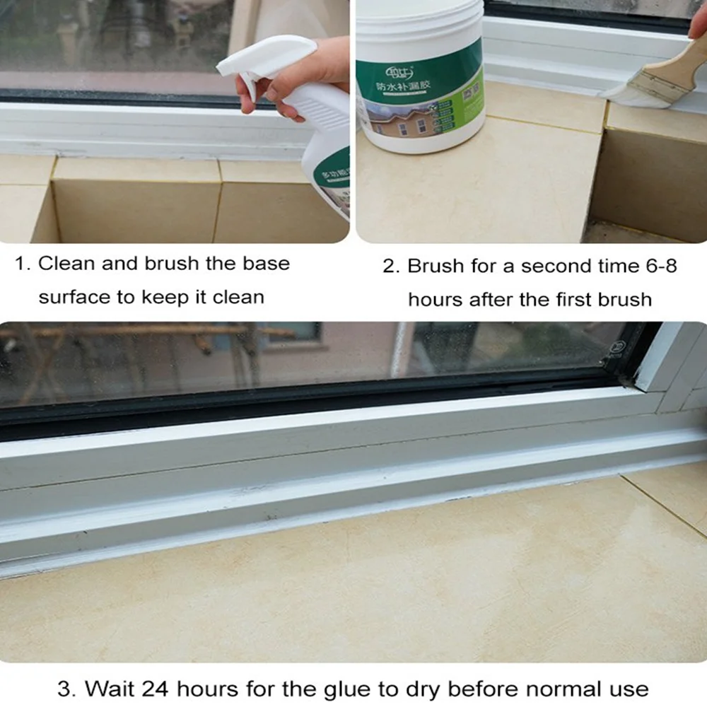 Transparent Waterproof Glue Super Strong Waterproof Tape Stop Leaks Transparent Repairing Leak Adhesive Insulating