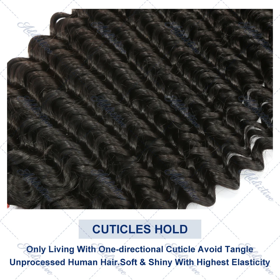 Burmese Curly Hair Bundles Virgin Hair Human Hair Extensions Double Weft Deep Wave Bundles 100% Unprocessed Raw Hair Weaving 4