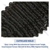 Burmese Curly Hair Bundles Virgin Hair Human Hair Extensions Double Weft Deep Wave Bundles 100% Unprocessed Raw Hair Weaving 4