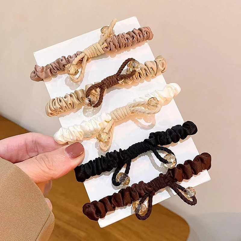 

New Korean Version Of The Crystal Does Not Hurt Hair Head Rope Fashion Pony Tail Hair Accessories High Elasticity Hair Rope