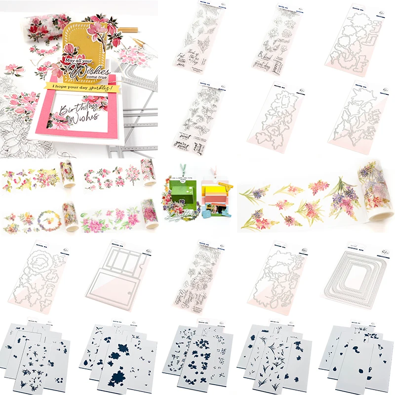 

Beautiful Flower Box 2023 New Metal Cutting Dies Stamps Stencil For Scrapbooking Paper Craft Handmade Card Album Punch Art