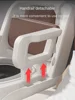 Ergonomic Elderly Toilet, Detachable Armrest, Heightened Portable Seat, Soft Backrest Comfort Chair for Pregnant Women 3