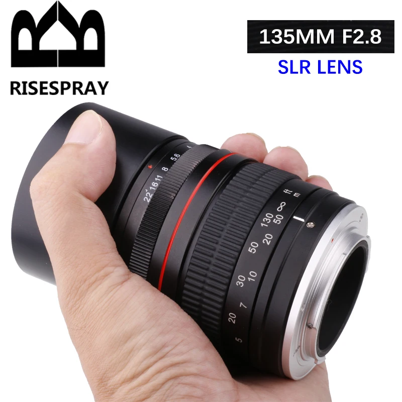 RISESPRAY-135mm-F2-8-Telephoto-Prime-Lens-for-Canon-1300D-6D-6DII-7DII ...