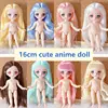 New 16cm 23cm Cute Anime Doll 1/8 Bjd Multi Joints Doll Dress Up Doll for Children 1