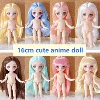 New 16cm 23cm Cute Anime Doll 1/8 Bjd Multi Joints Doll Dress Up Doll for Children 1