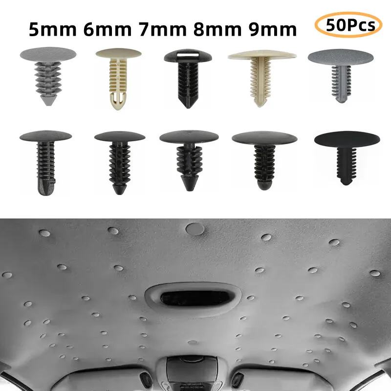 

Universal Truck Car Roof Ceiling Trunk Cover Hood Insulation Cotton Trim Fastener Clip Screw Rivet 5mm 6mm 7mm 8mm 9mm Hole Mix