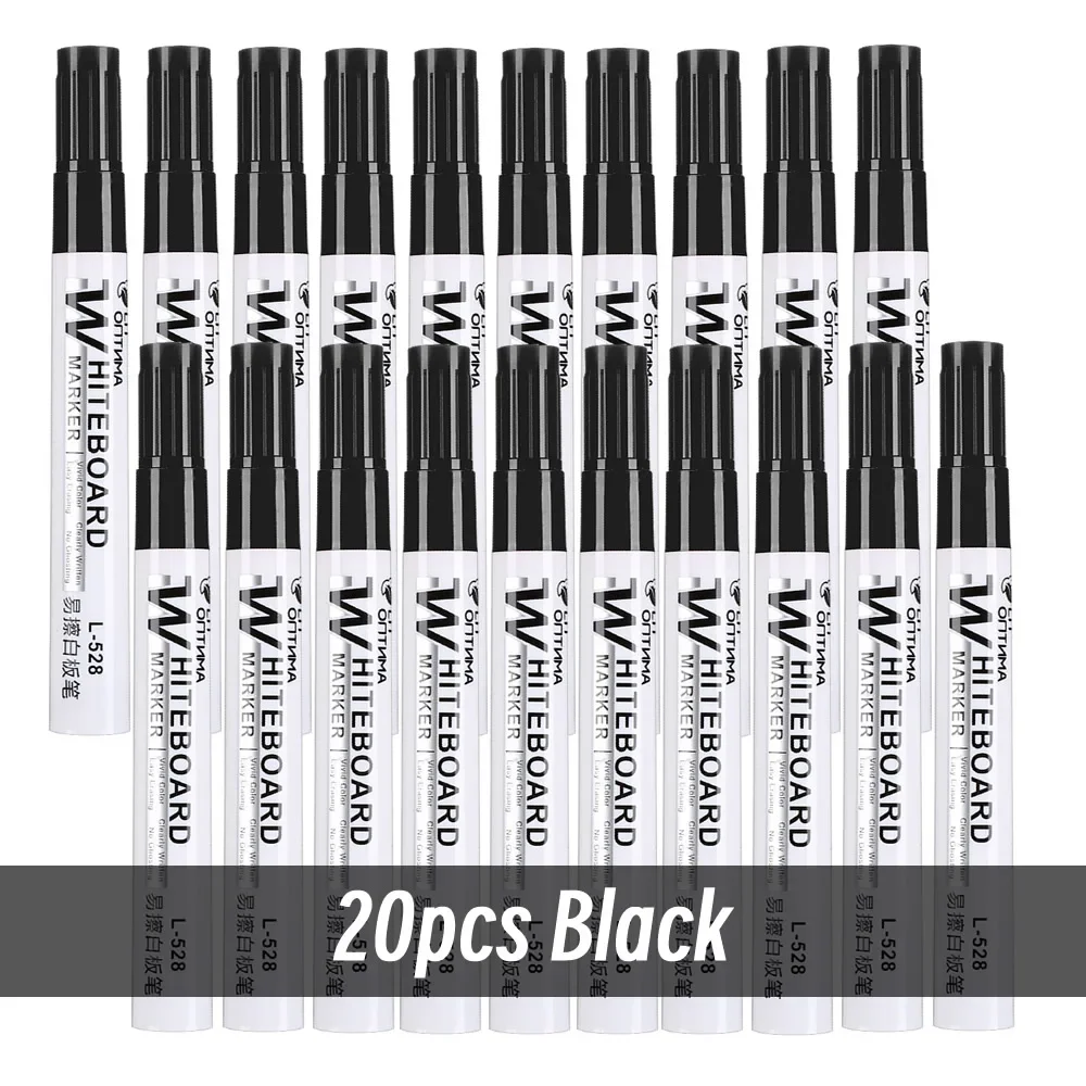 Erasable Whiteboard & Blackboard Marker Pens for Office, School, and Art