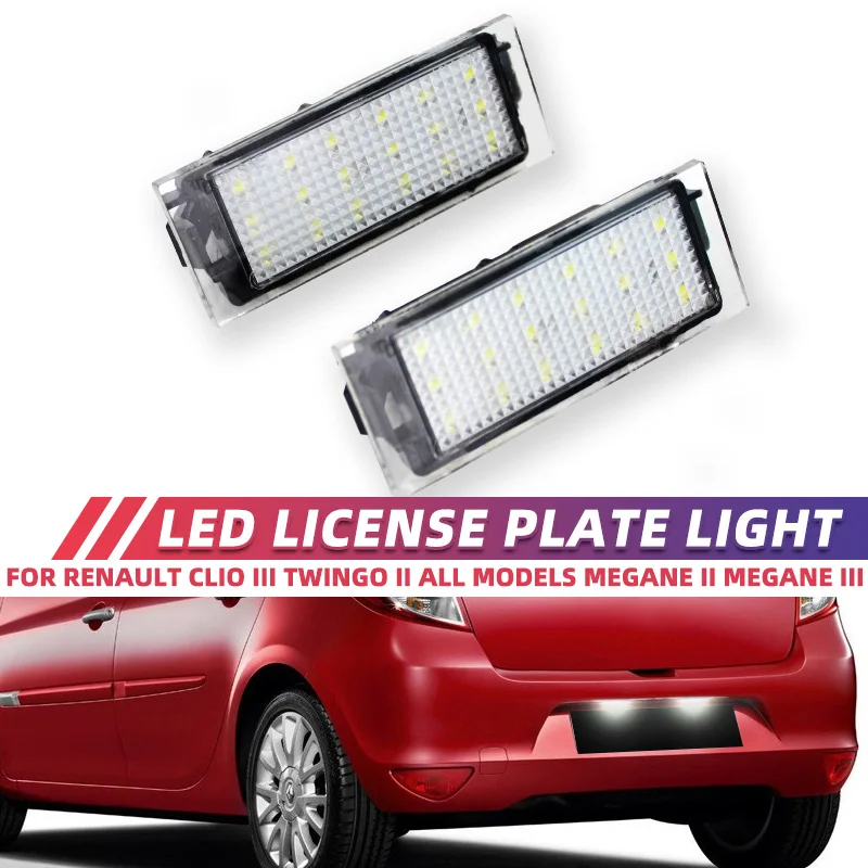 Luce Targa A Led Per Auto Per Renault Megane 3 Clio Laguna 2 Megane 3 Twingo Master Vel Satis