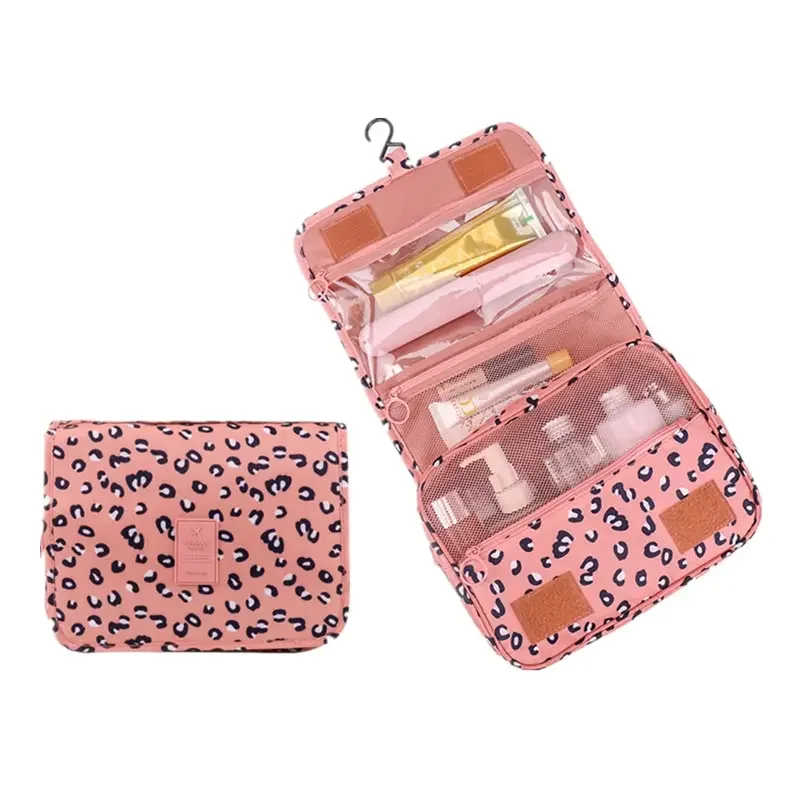 Cosmetic Bag Women Travel Pouch Waterproof Toiletries Beauty Organizer Ladies Bathroom Neceser Makeup Storage Bag With Hook cosmetic bag