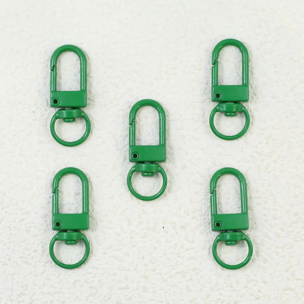 Colorful Macaron Keychain Clasps – Set of 10 for DIY Jewelry Accessories