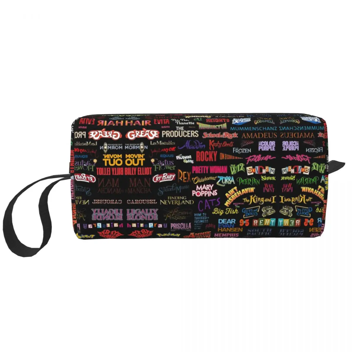 

Broadway Musicals Makeup Bag Cosmetic Organizer Storage Dopp Kit Toiletry Cosmetic Bag for Women Beauty Travel Pencil Case