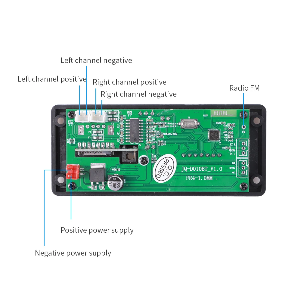 mp3 player bluetooth Kebidu 2*25W Amplifier MP3 Decoder Board DC 7-15V 50W MP3 Player Bluetooth5.0 USB Module FM AUX Radio Recording For Car Speaker2*25W Amplifier DC 7-15V best mp3 player